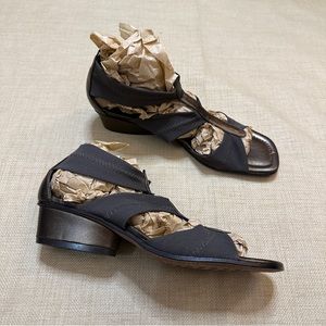 Donald J Pliner Bronze Low Heel Sandals